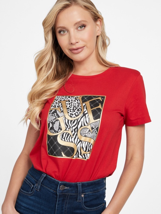 Iggy Logotipas Tee Regbis Raudonas Spėjimas