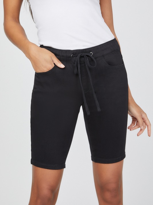 Cassia Jogger Midi šortai Guess Juodi