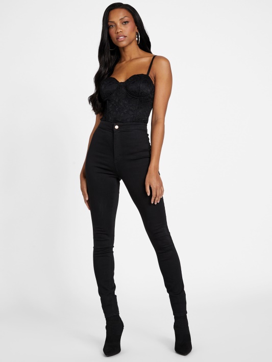 Jet Black Jinny Bustier Bodysuit Atspėti