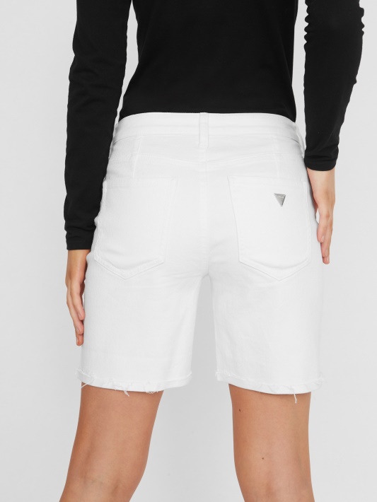 Leticia Midi šortai Guess Balti