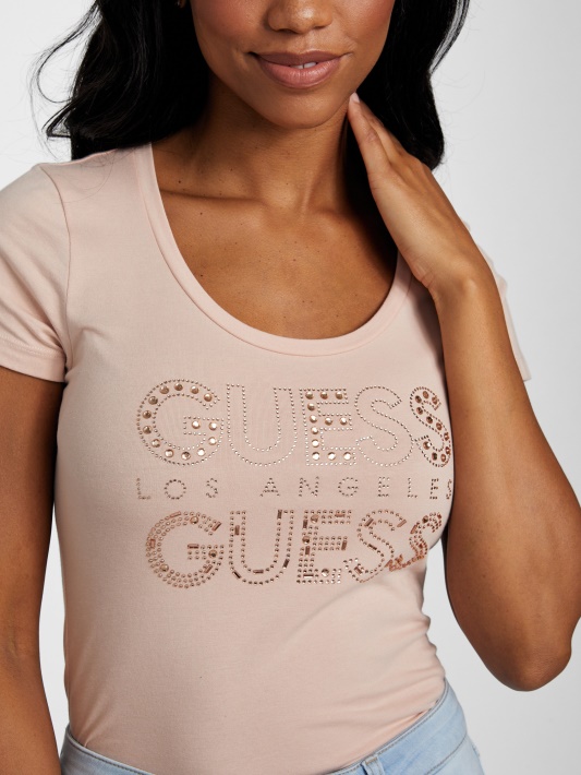Eco Kambrie Kalnų Krištolas Logotipas Tee Guess Garų Rožė