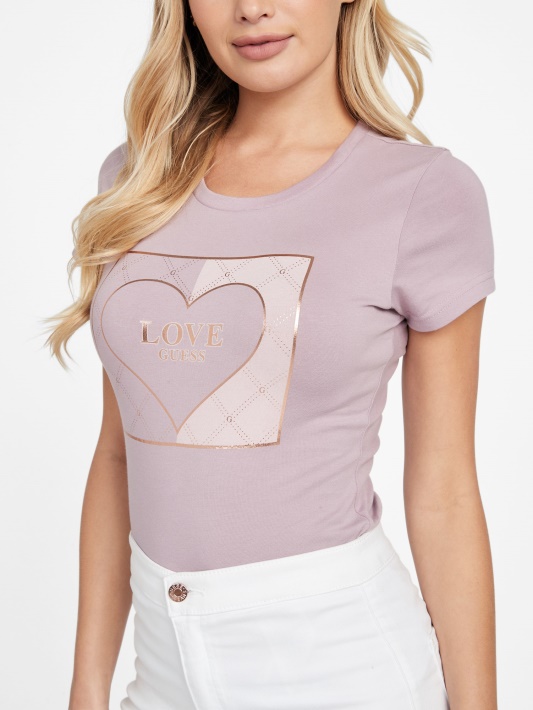 Atspėkite Eco Lourdes Logotipą Tee Vanda Orchid