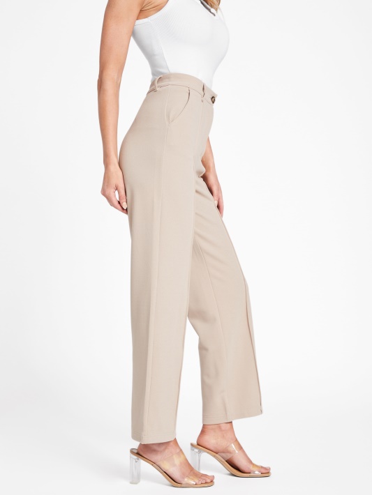 Atspėti Pascual Kelnės Velvet Taupe