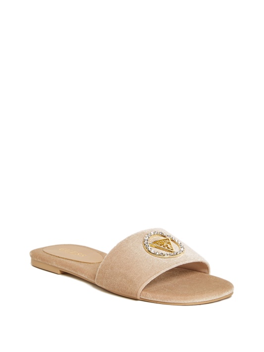 Juliet Velvet Slide Atspėti Taupe