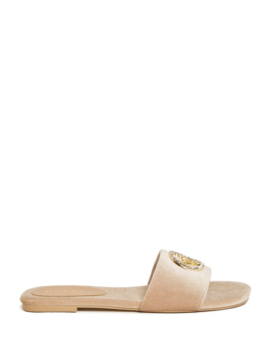 Juliet Velvet Slide Atspėti Taupe