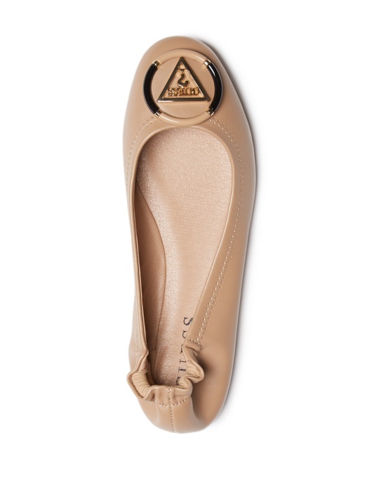 Tan Guess Senna Logotipu Baleto Butai