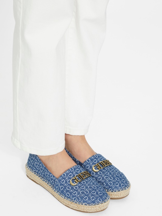 Atspėti Džinsinio Laini Logotipo Espadrilės