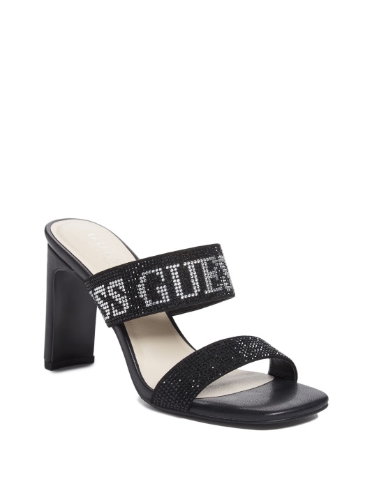 Juodas Guess Cheree Dvigubos Juostos Kulnas