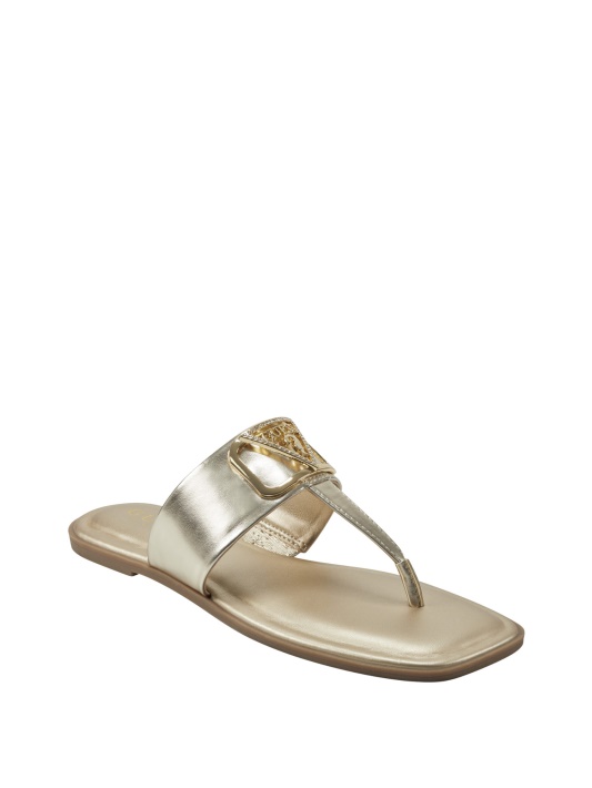 Gld-1 Auksiniai Spėti Frosty Bling T-juostos Sandalai