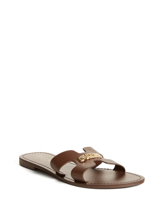Atspėti Isabell Slide Sandalai šokoladas