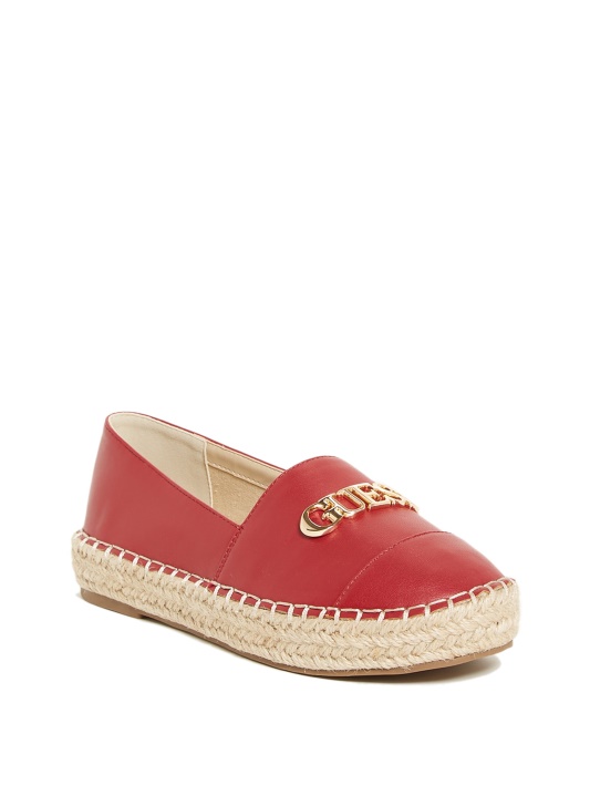Raudonas Laini Logotipas Espadrilės Atspėti