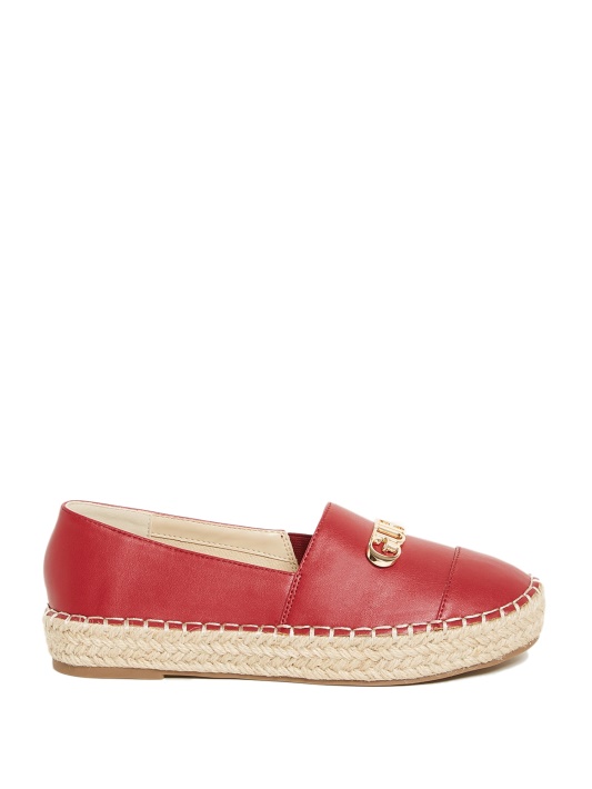 Raudonas Laini Logotipas Espadrilės Atspėti