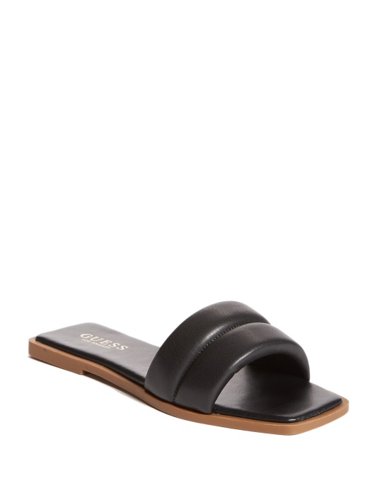 Juodi Guess Corinne Slide Sandalai