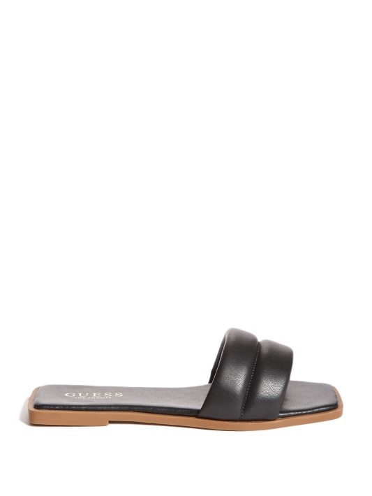 Juodi Guess Corinne Slide Sandalai