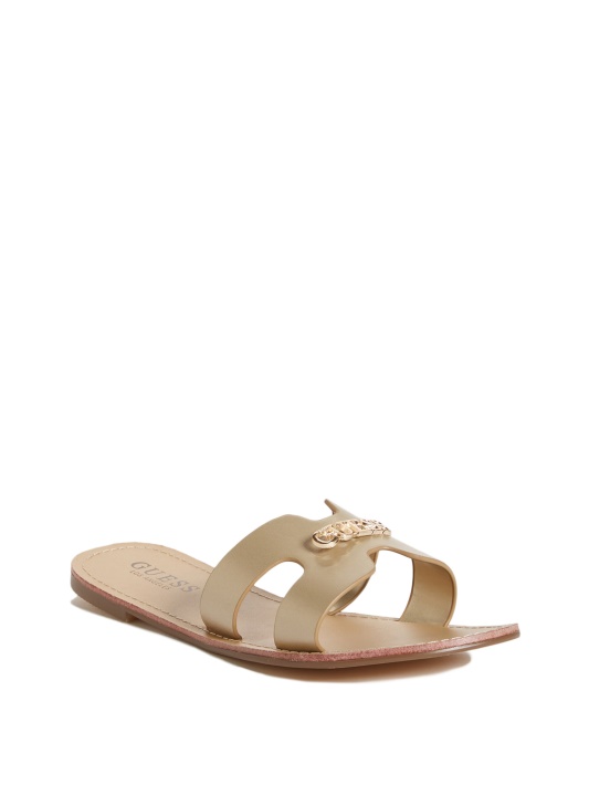 Isabell Slide Sandalai Auksiniai Spėjimas