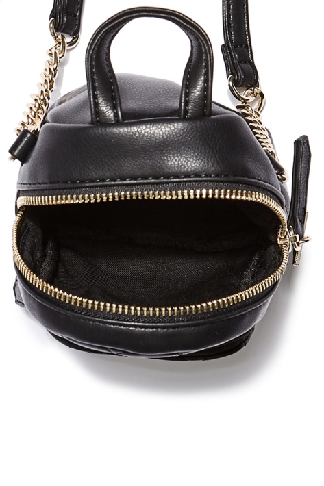 Juoda Guess Evan Dygsniuota Mini Crossbody Kuprinė