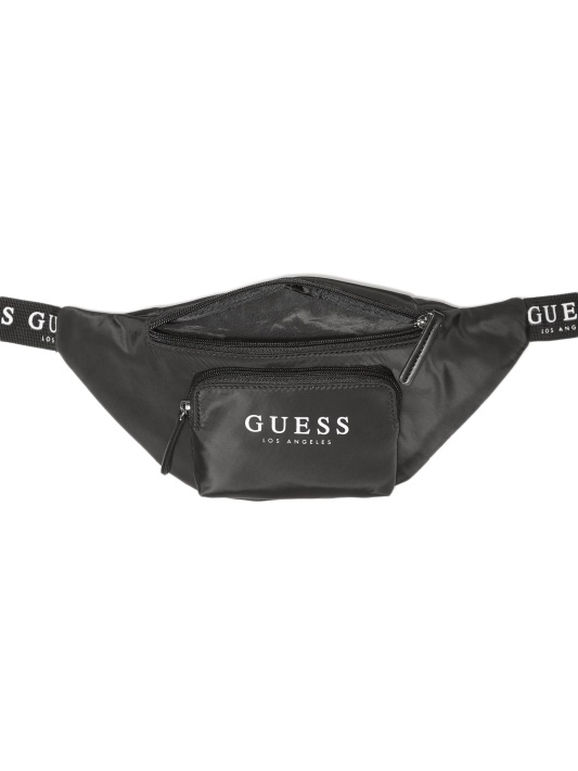 Atspėkite Juodos Logotipo Juostos Fanny Paketą