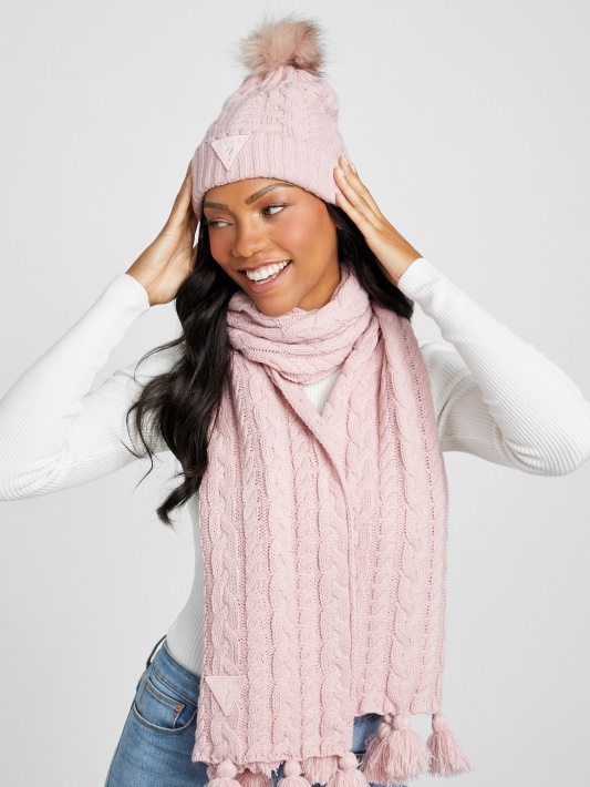 Skaistalai Spėti Kabeliu Megzti Pom Beanie