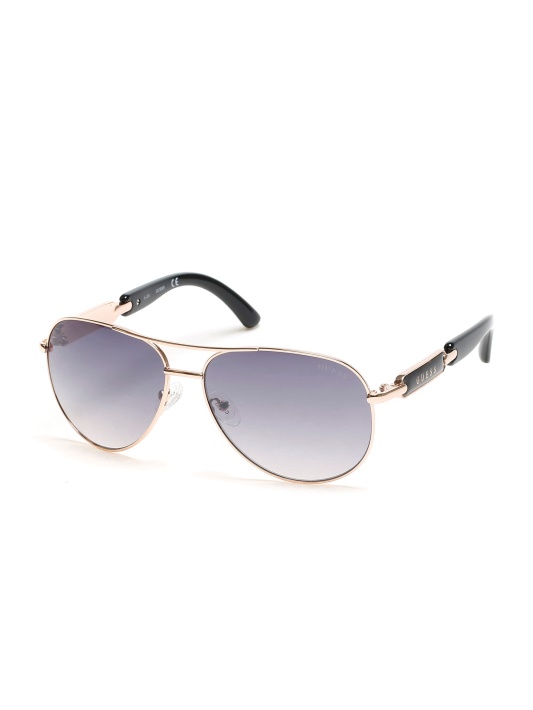 Klasikiniai Aviator Akiniai Nuo Saulės Wht/rose Gold Guess