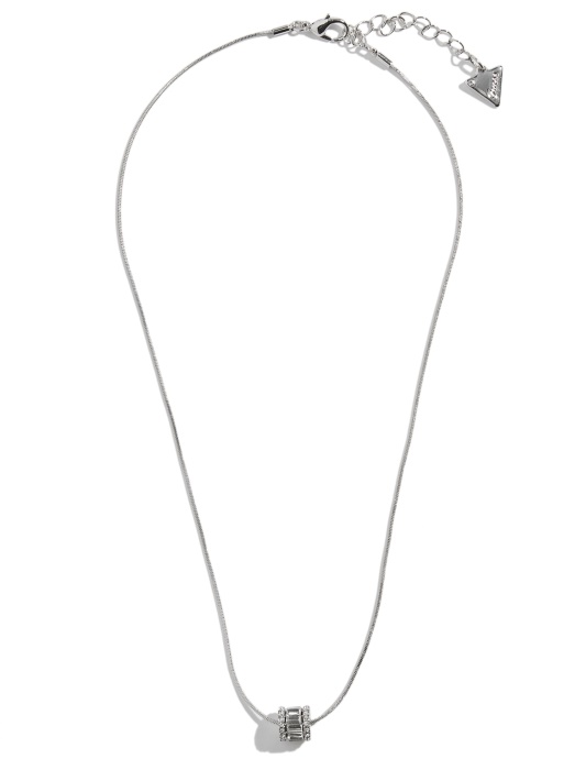 Sidabrinis Spėlionės Spindes Barrel Karoliai