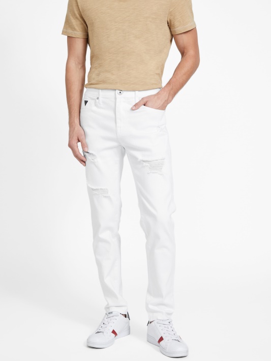 White Wash Destory Atspėti Avalon Distressed Modernus Siauras Džinsas