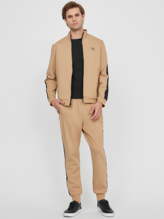 Skrudinta Taupe Eco Andrew Logotipas Joggers Atspėti