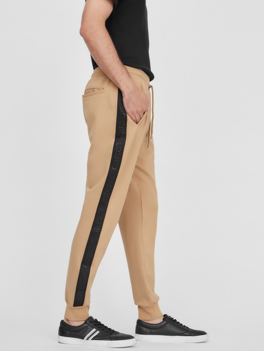 Skrudinta Taupe Eco Andrew Logotipas Joggers Atspėti