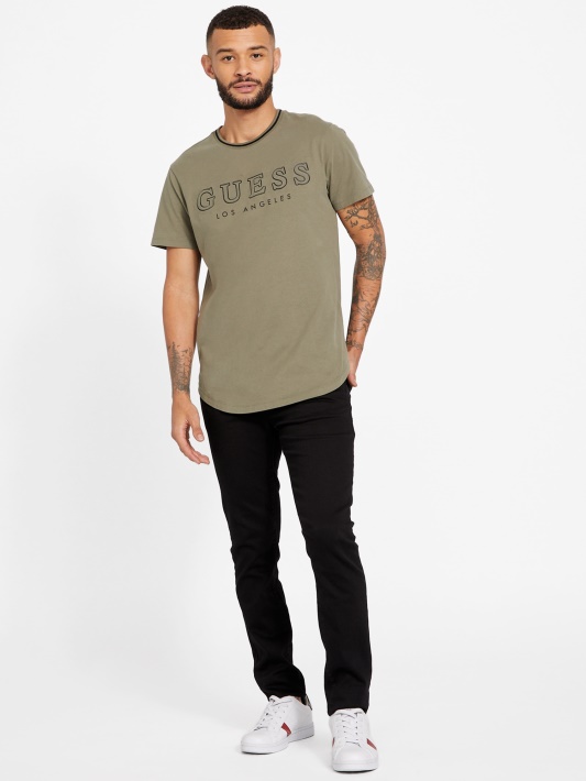 Dulkėtas Oliver Spėti Zade Ilgosios Lynos Crewneck Marškinėliai