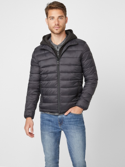 Atspėti Juoda Hampton Puffer Striukė