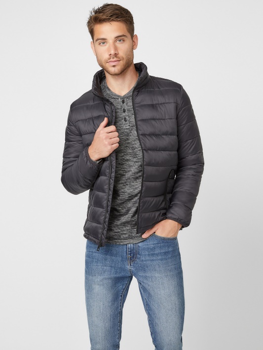 Atspėti Juoda Hampton Puffer Striukė
