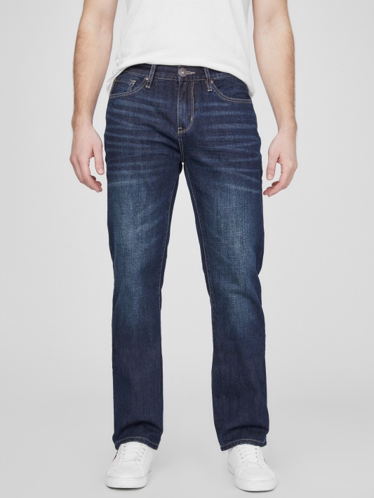 Rowland Dark Wash Guess Delmar Ploni Tiesūs Džinsai