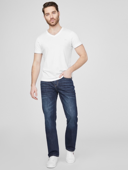 Rowland Dark Wash Guess Delmar Ploni Tiesūs Džinsai