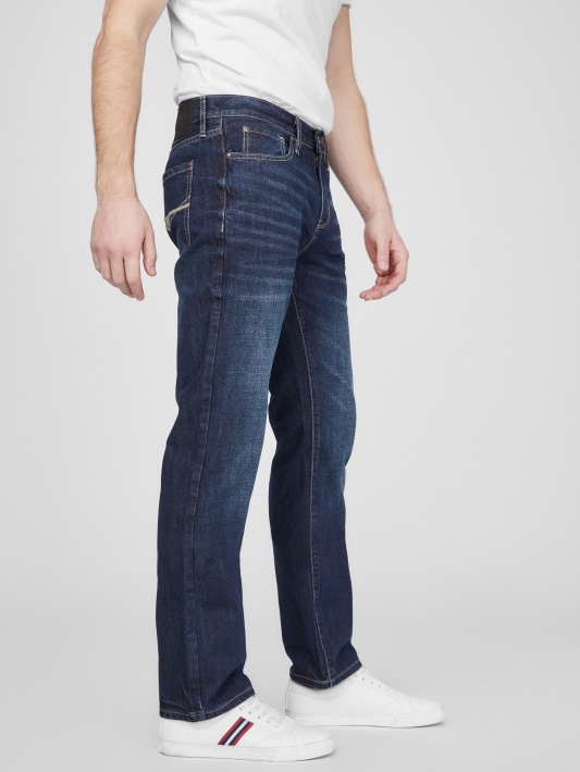 Rowland Dark Wash Guess Delmar Ploni Tiesūs Džinsai