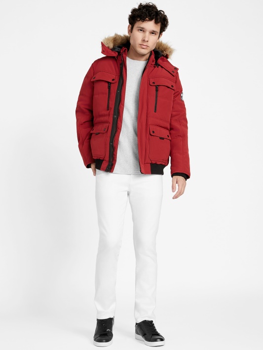 Raudona Noir Dustin Puffer Striukė Spėjimas