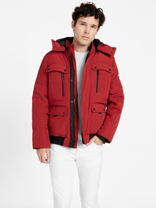 Raudona Noir Dustin Puffer Striukė Spėjimas