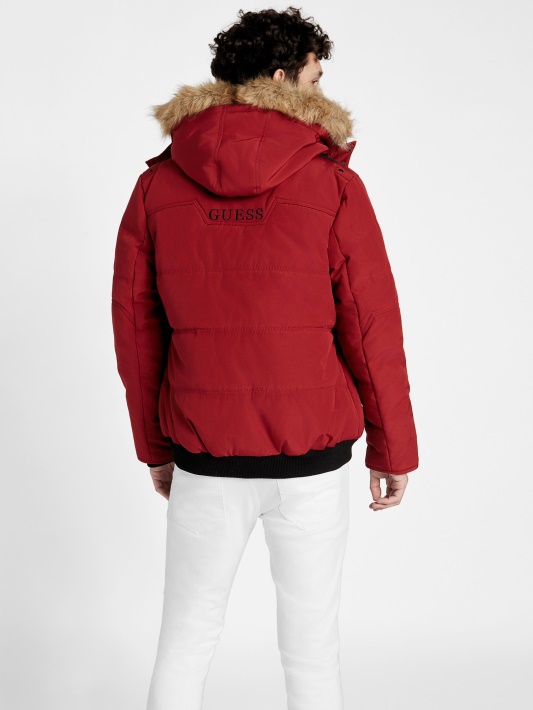 Raudona Noir Dustin Puffer Striukė Spėjimas