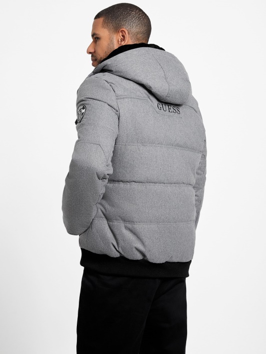 šviesiai Melanžo Pilka Guess Eco Puffer Striukė