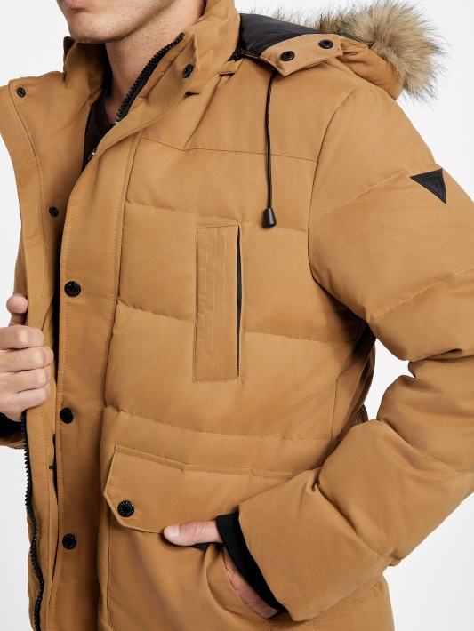 Eco Beasley Down Parka Atspėti Toasted Taupe