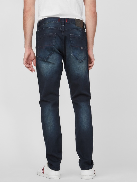 Natural Dark Wash Guess Delmar Slim Tiesūs Džinsai