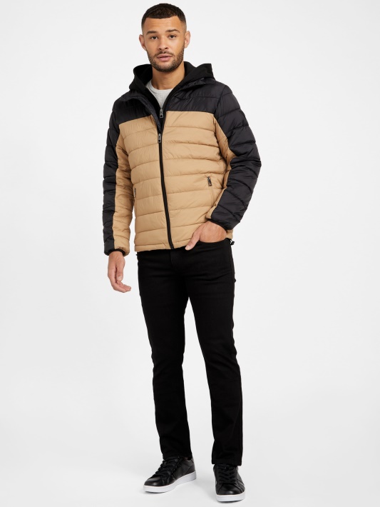 Hampton Puffer Striukė Jet Juoda/taupe Spėjimas