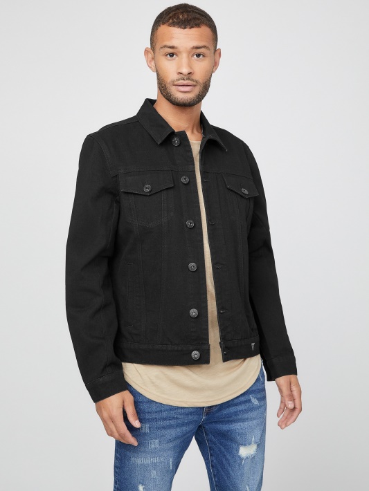 Blake Džinsinė Striukė Guess Jet Black