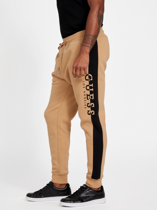 Eko Marcus Logotipas Joggers Skrudinta Taupe Spėjimas