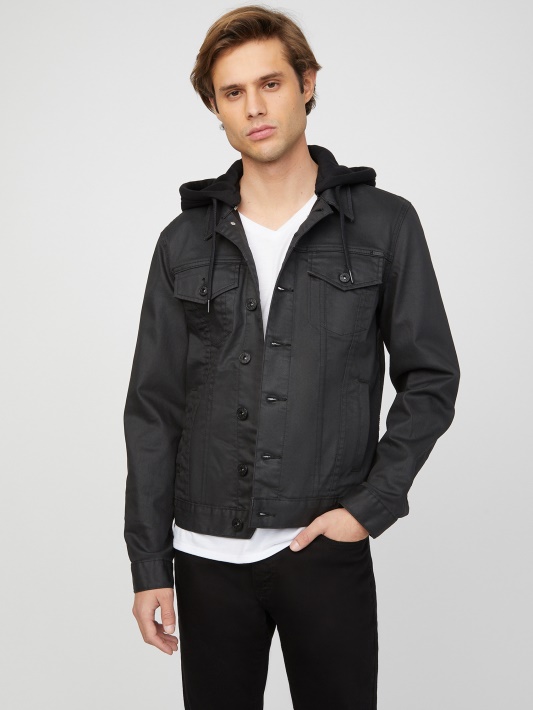 Rakim Džinsinė Striukė Guess Black Wash