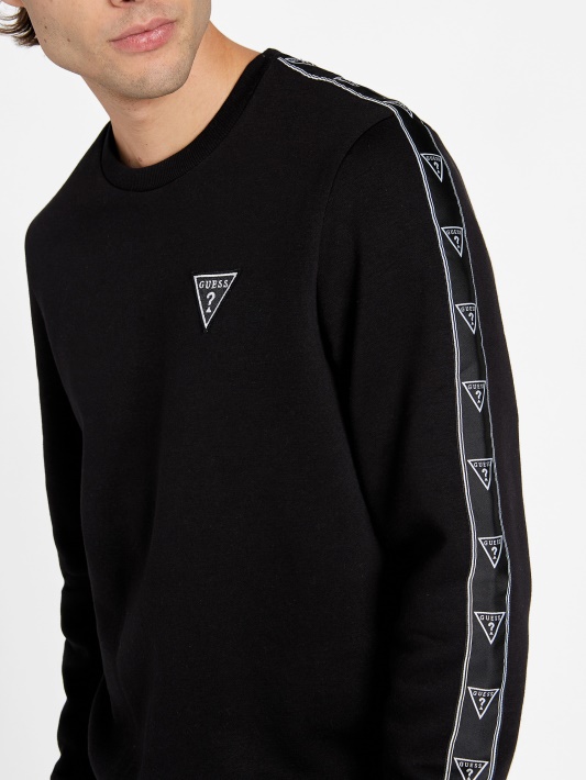 Jet Black Dover Logotipas Kaip Crewneck Megztinis Spėjimas