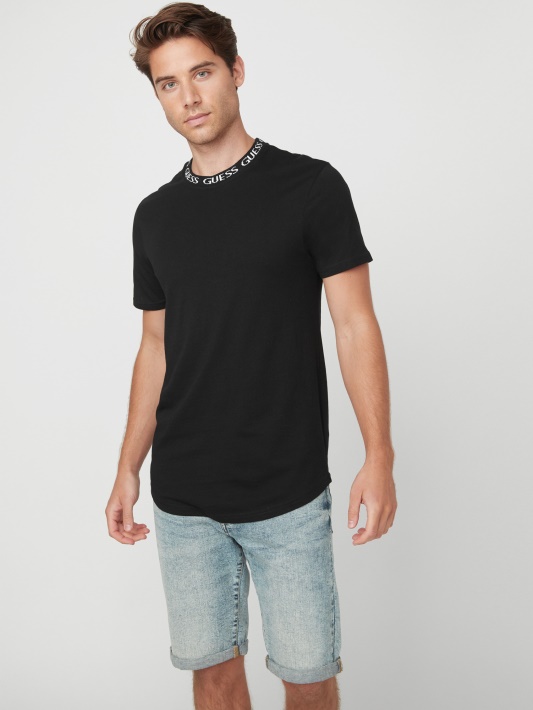 Jet Black Ronnie Logotipas Crewneck Spėjimas