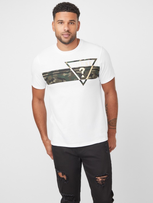 Pekah Camo-print Logotipo Marškinėliai Grynai Baltas Spėjimas