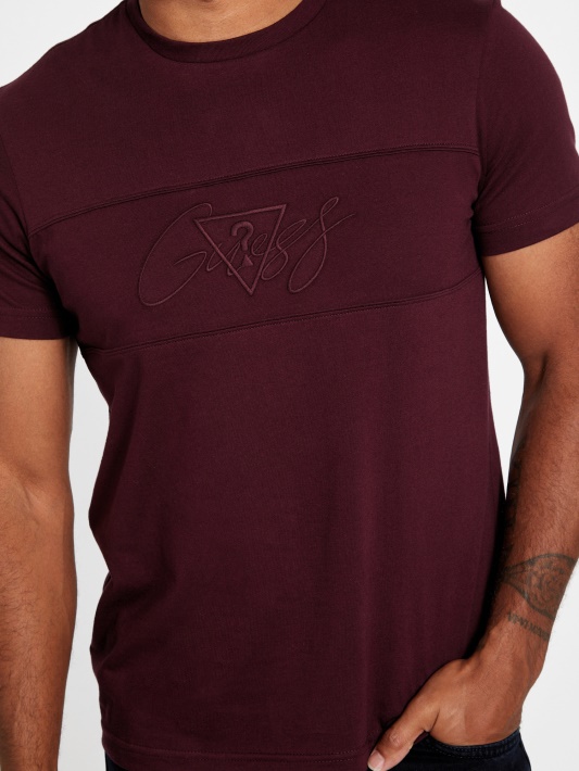 Marmont Red Motzy Logotipas Crewneck Marškinėliai Spėti