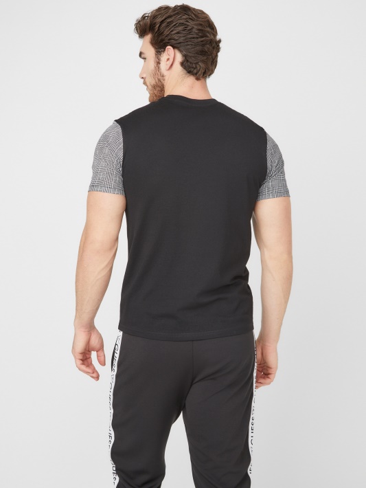 Atspėti Martyn Color-block Tee Jet Black Multi