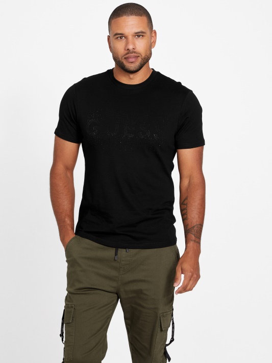 Gobi Logotipas Crewneck Tee Jet Juodas Spėjimas
