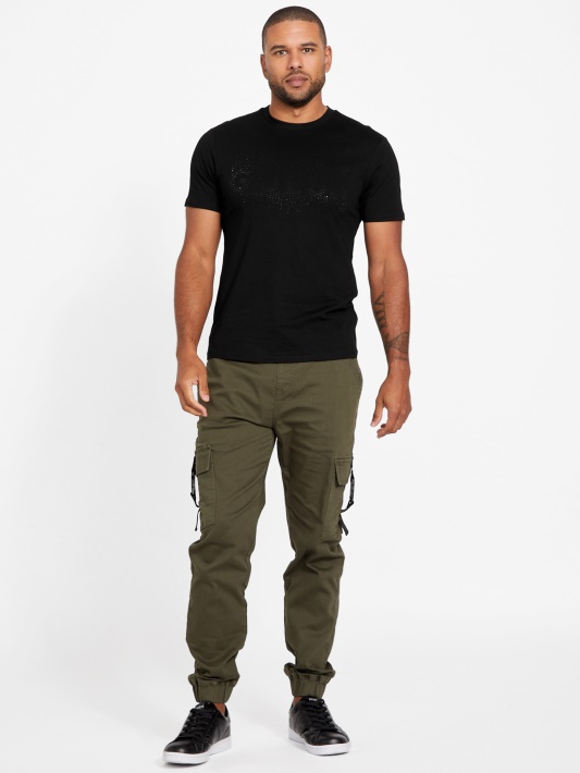 Gobi Logotipas Crewneck Tee Jet Juodas Spėjimas